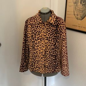 Vintage Style Leopard Jacket Size L